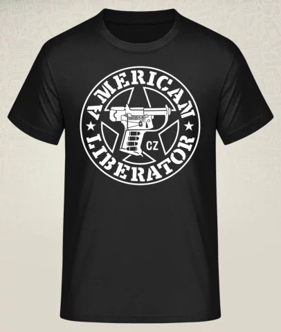 T-shirt American Liberator - Dark Black